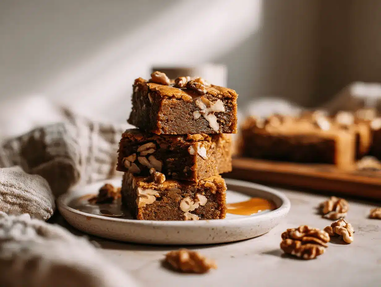 maple walnut blondies preparation steps