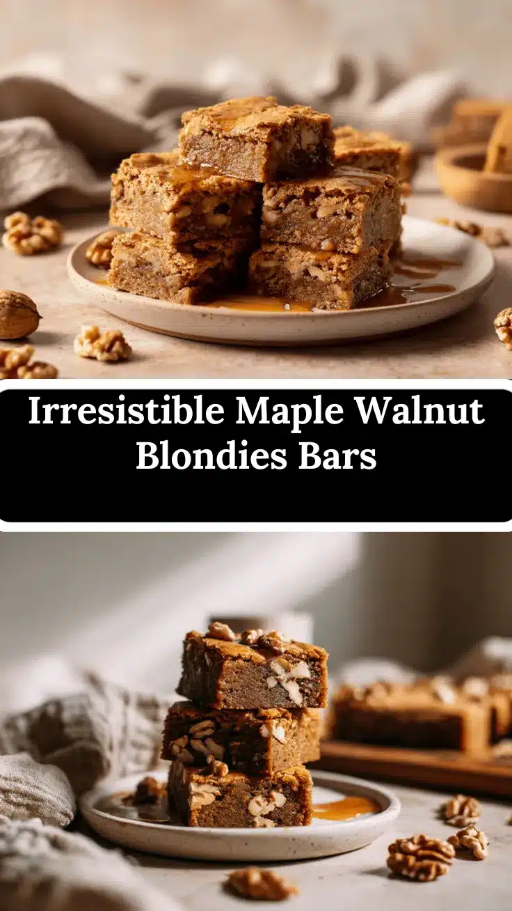 maple walnut blondies recipe