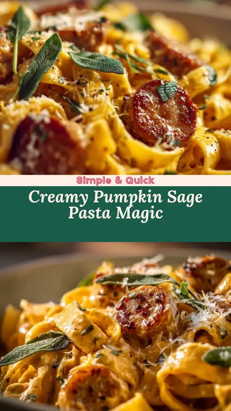 Pumpkin Sage Pasta recipe