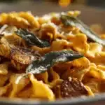 pumpkin sage pasta with sausage - featured image