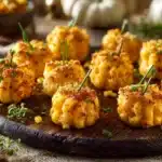 pumpkin-shaped mac and cheese bites - featured image