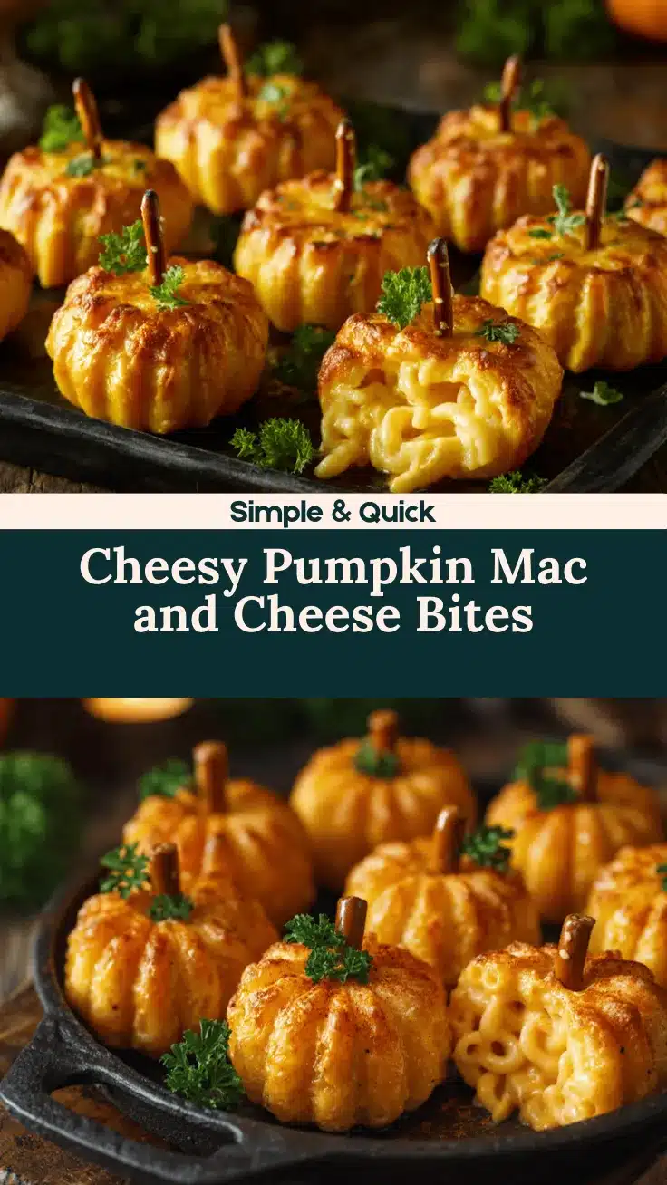pumpkin shaped mac and cheese bites recipe