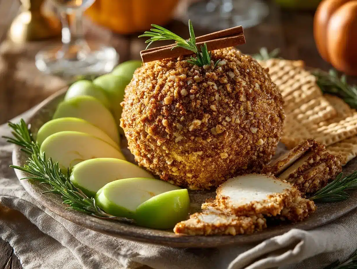 pumpkin spice cheese ball preparation steps