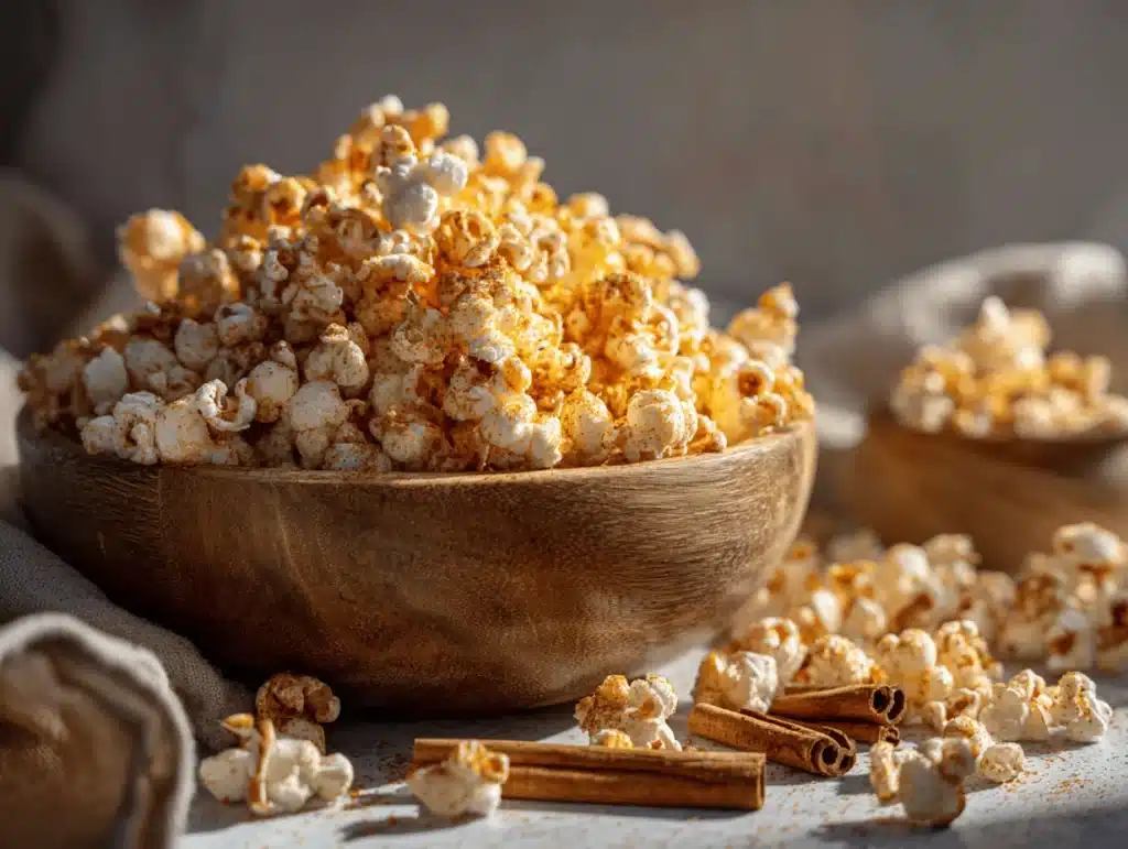 pumpkin spice popcorn - featured image