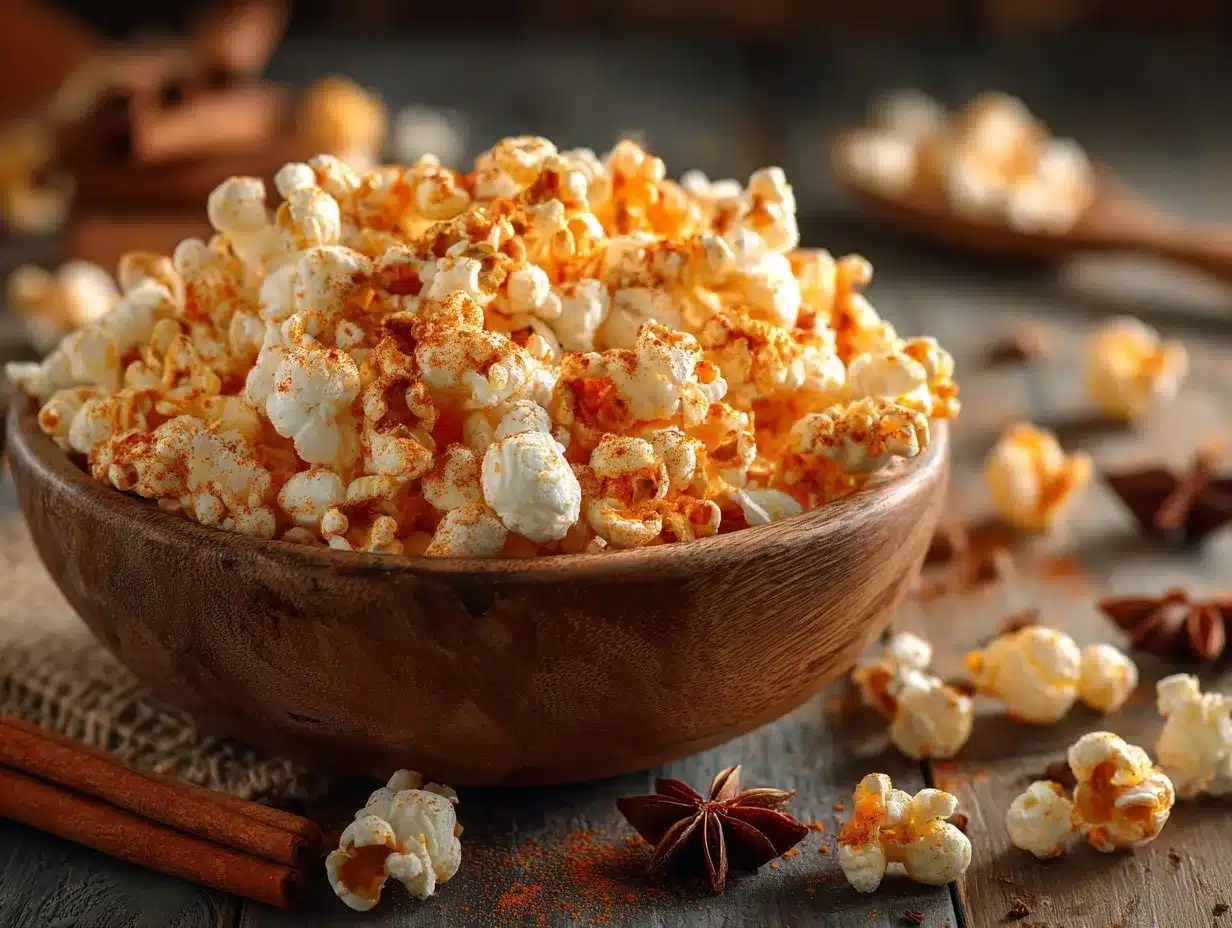 Pumpkin Spice Popcorn preparation steps