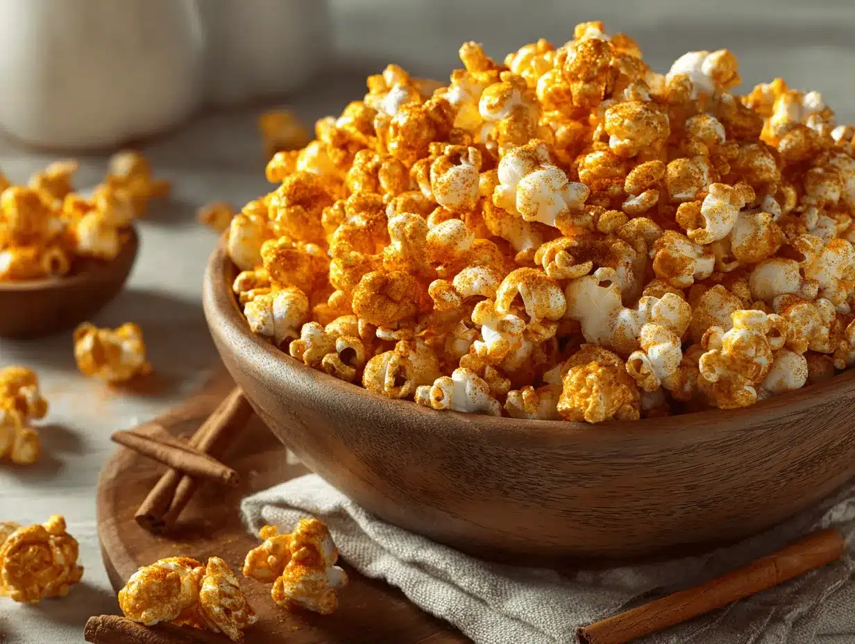 pumpkin spice popcorn preparation steps
