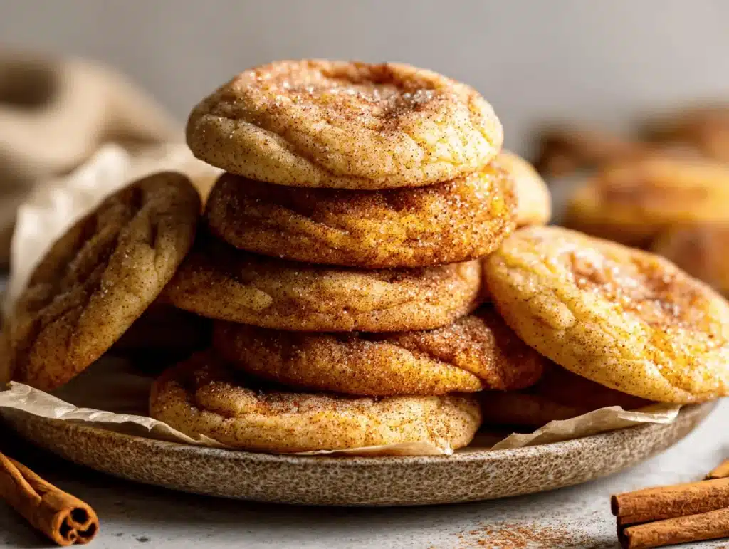 pumpkin spice snickerdoodles - featured image
