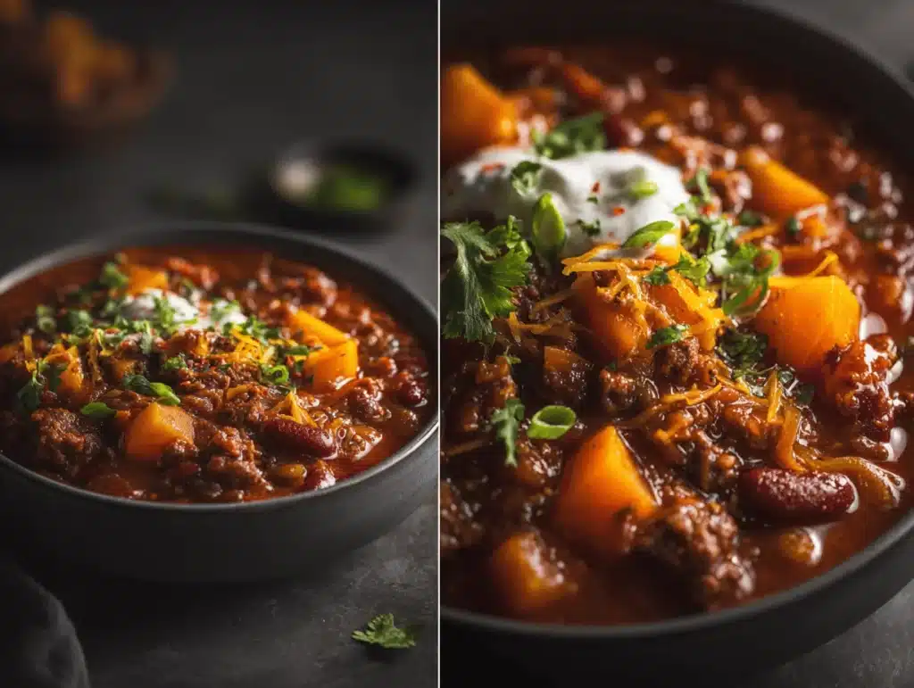 slow cooker pumpkin chili - featured image