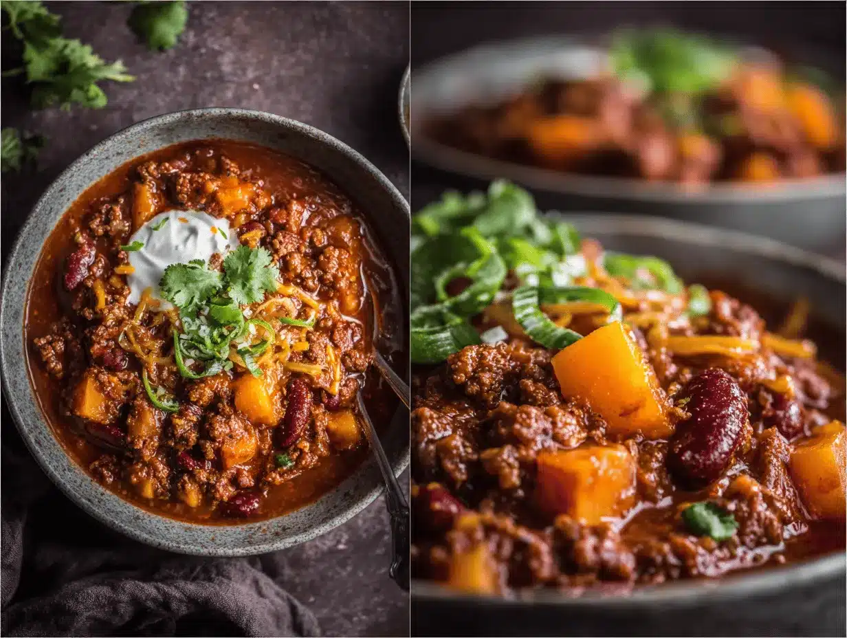 slow cooker pumpkin chili preparation steps