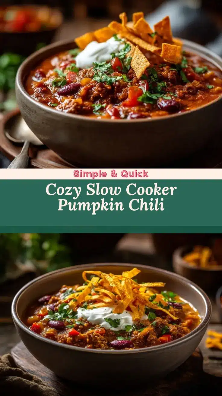 Slow Cooker Pumpkin Chili recipe