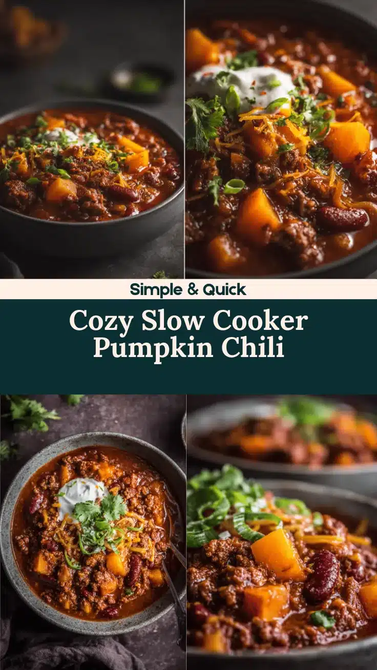 slow cooker pumpkin chili recipe