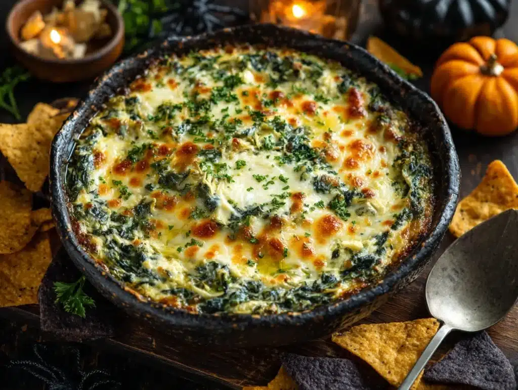 spinach artichoke dip - featured image