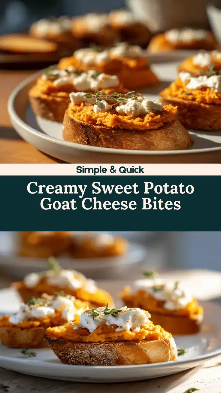 sweet potato and goat cheese crostini recipe