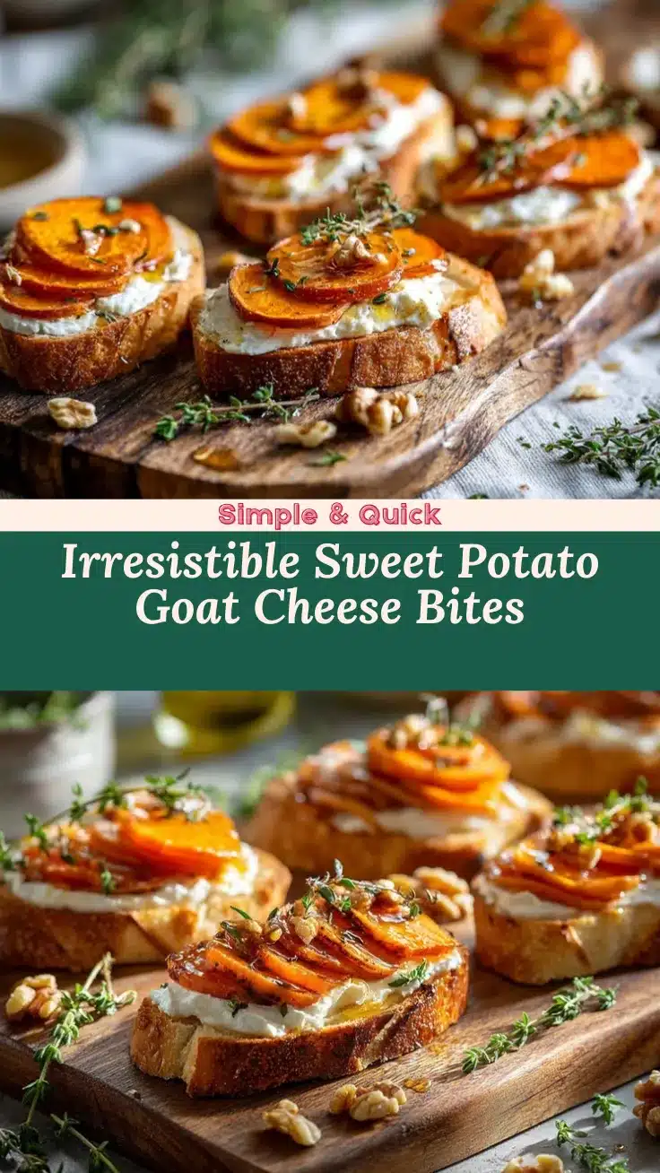 sweet potato goat cheese crostini recipe