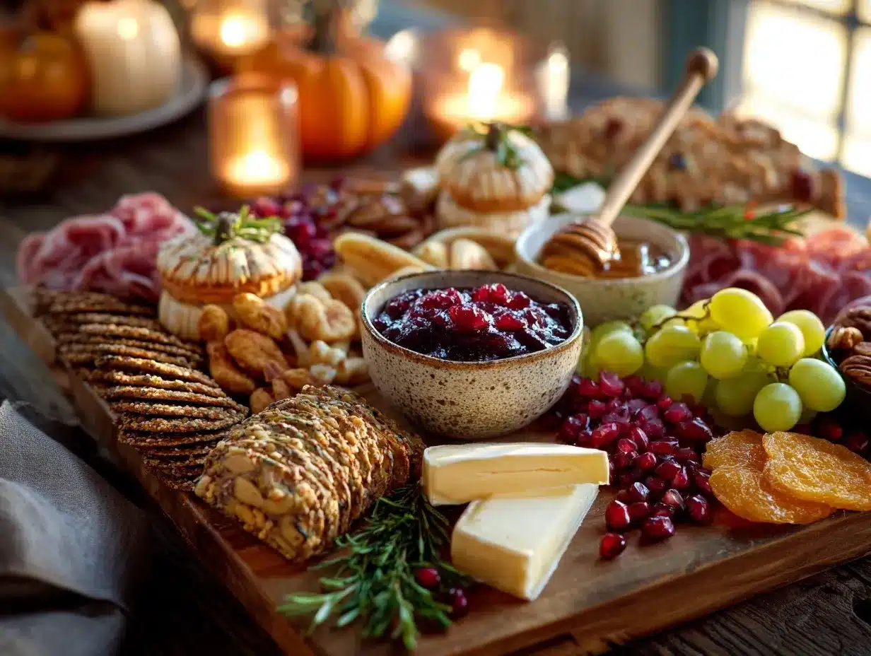Thanksgiving charcuterie board preparation steps