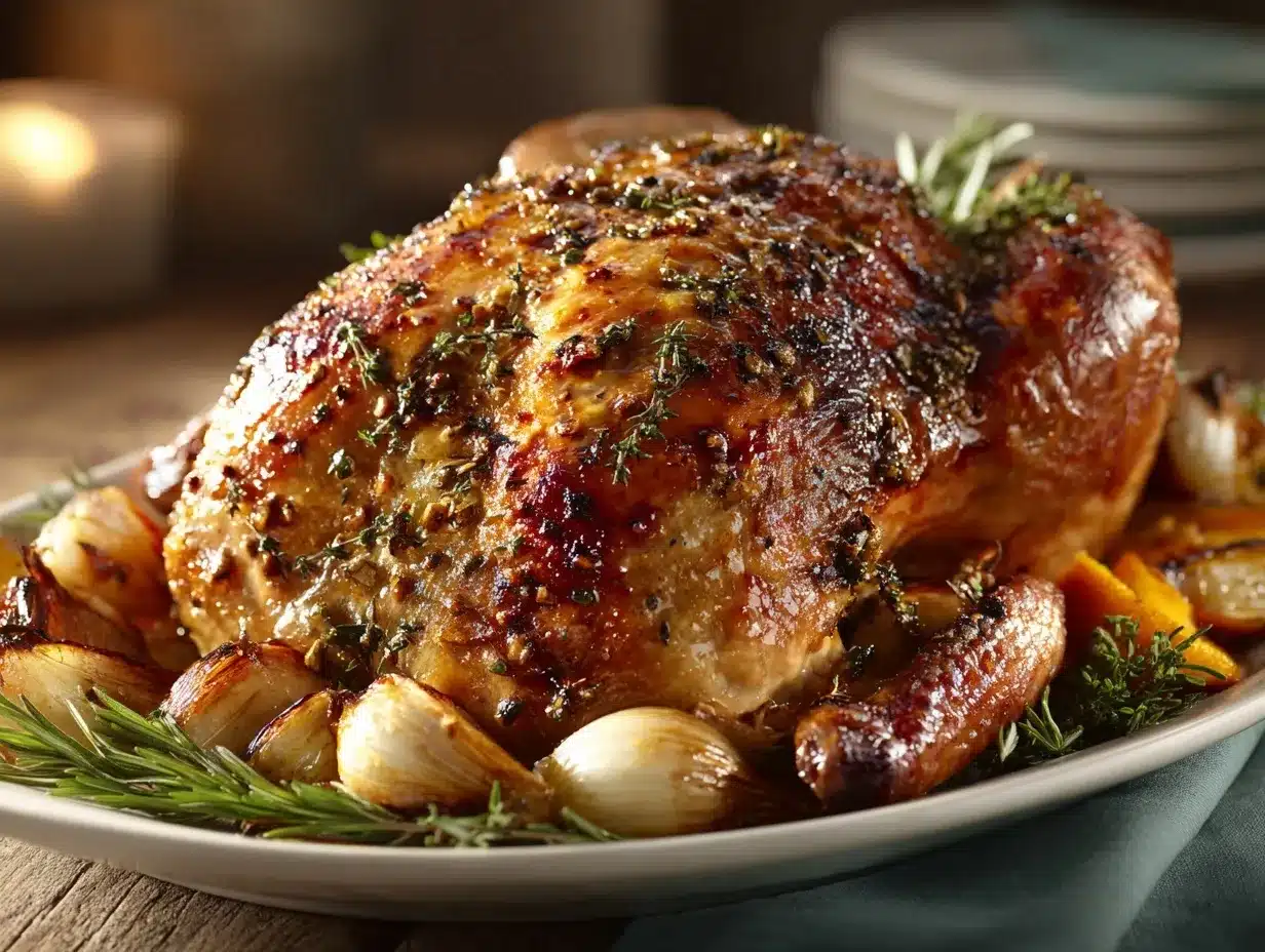 Thanksgiving roast turkey preparation steps