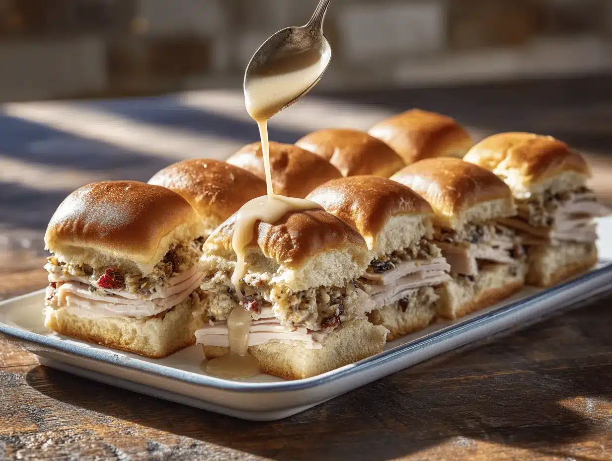 turkey and stuffing sliders preparation steps