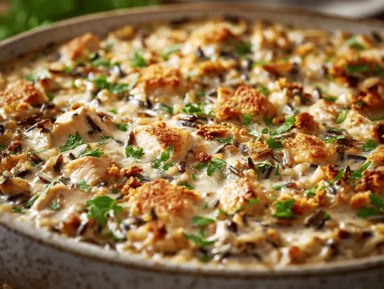 turkey and wild rice casserole preparation steps