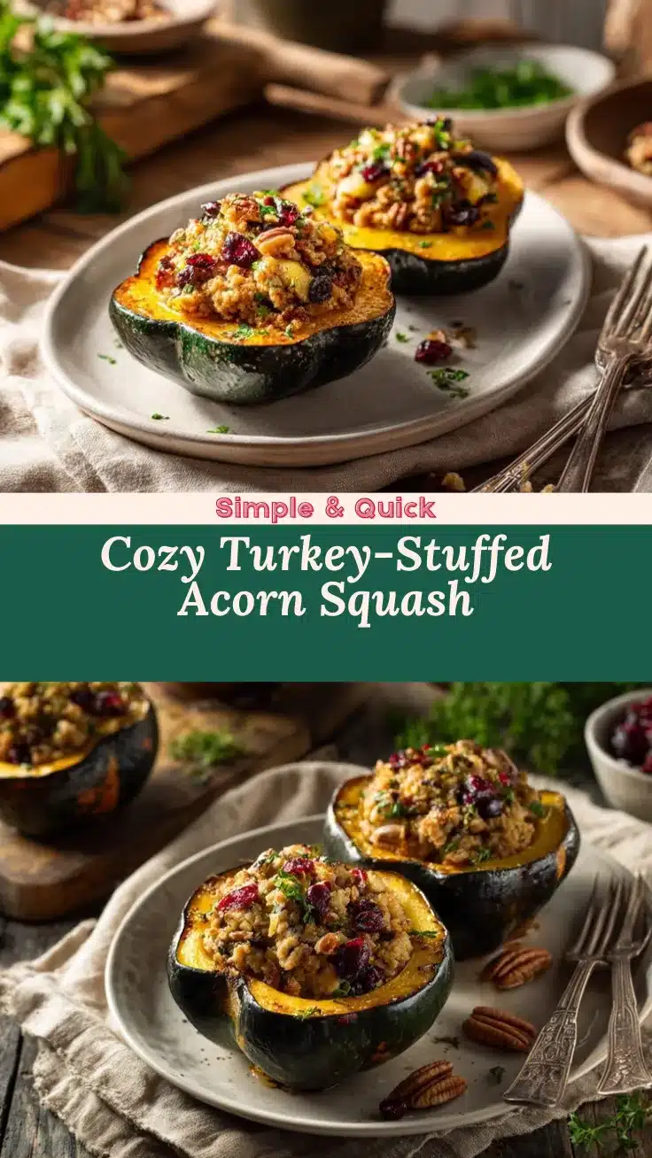 turkey-stuffed acorn squash recipe