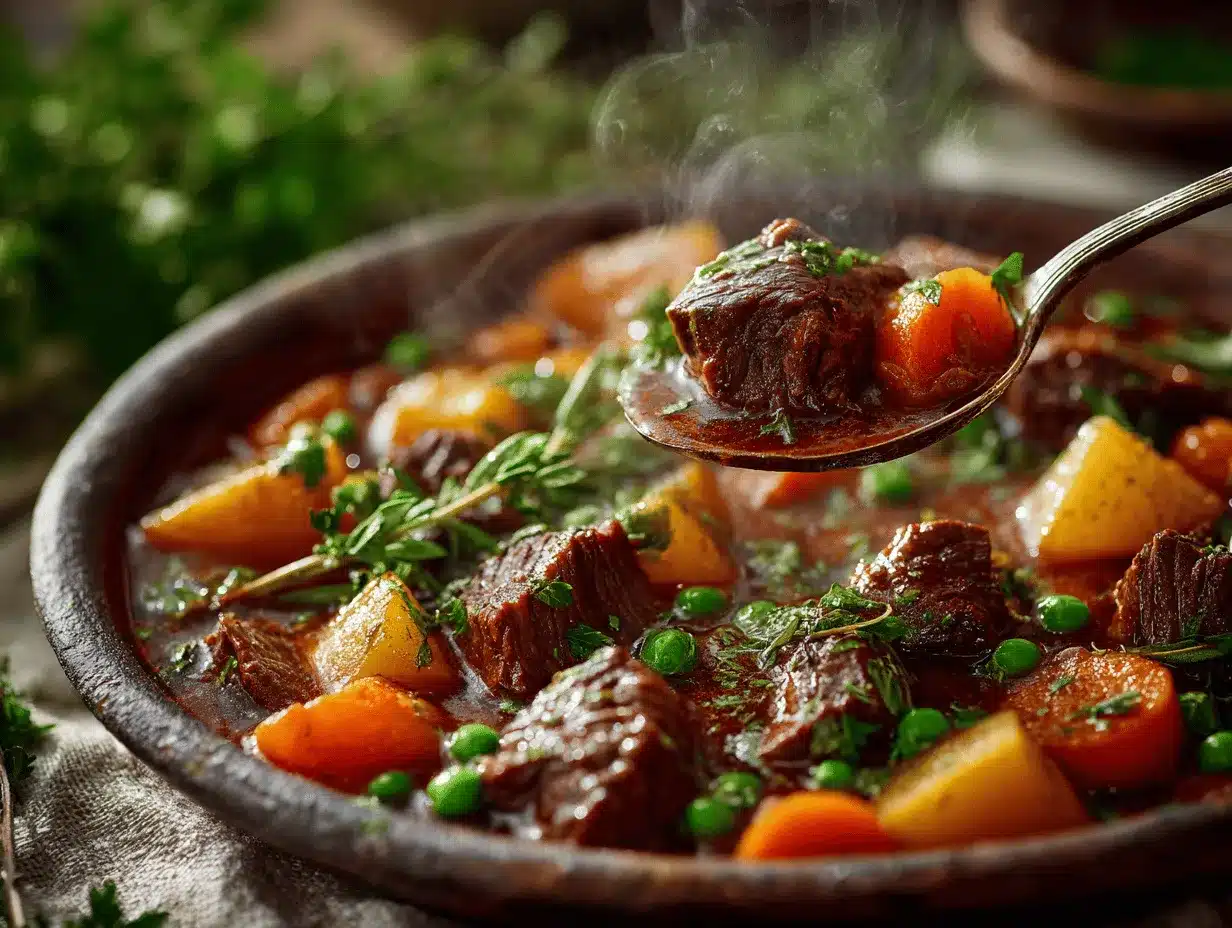vegetable beef stew preparation steps