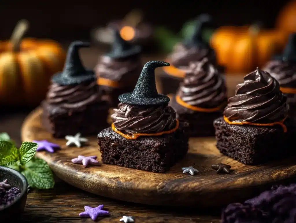Witch Hat Brownie Bites - featured image