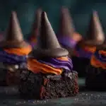 witch hat brownie bites - featured image