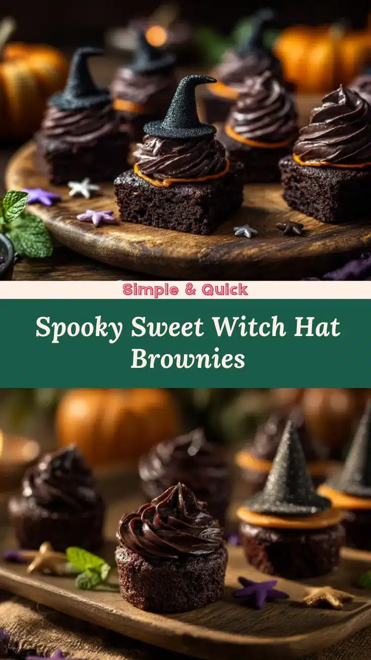 Witch Hat Brownie Bites recipe