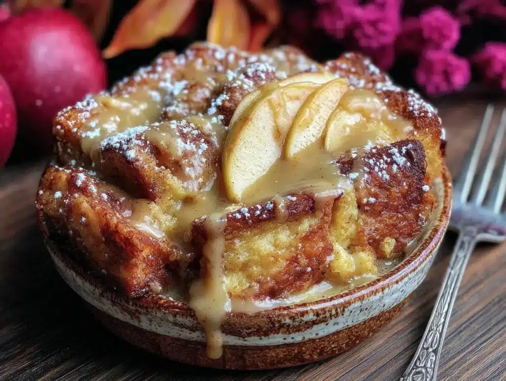 Apple Cider Donut Bread Pudding - featured image
