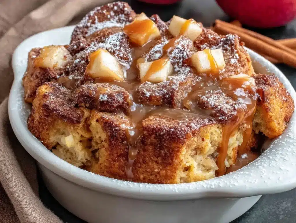 Apple Cider Donut Bread Pudding - featured image