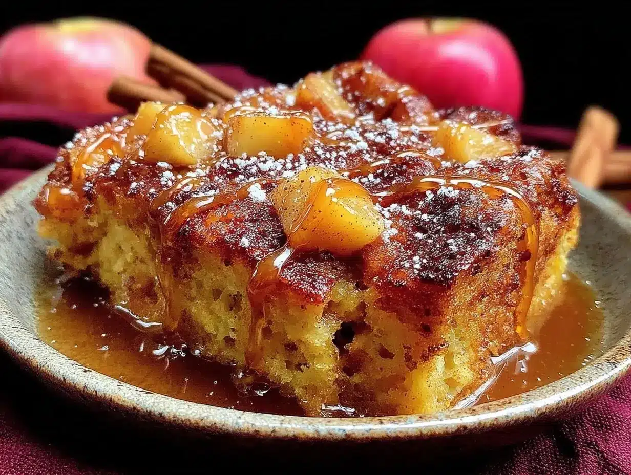 Apple Cider Donut Bread Pudding preparation steps