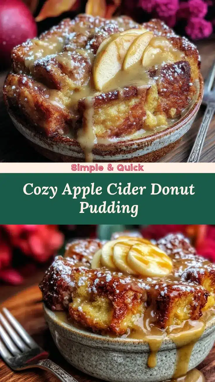 Apple Cider Donut Bread Pudding recipe