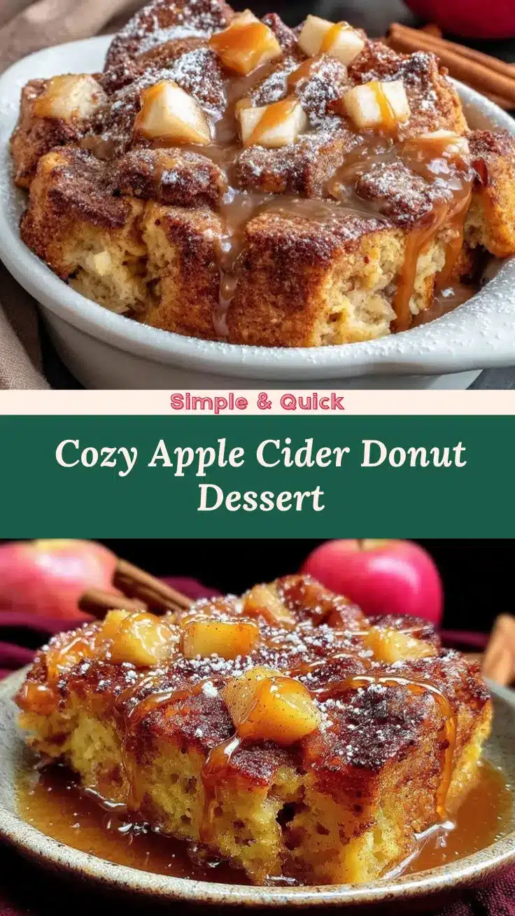 Apple Cider Donut Bread Pudding recipe
