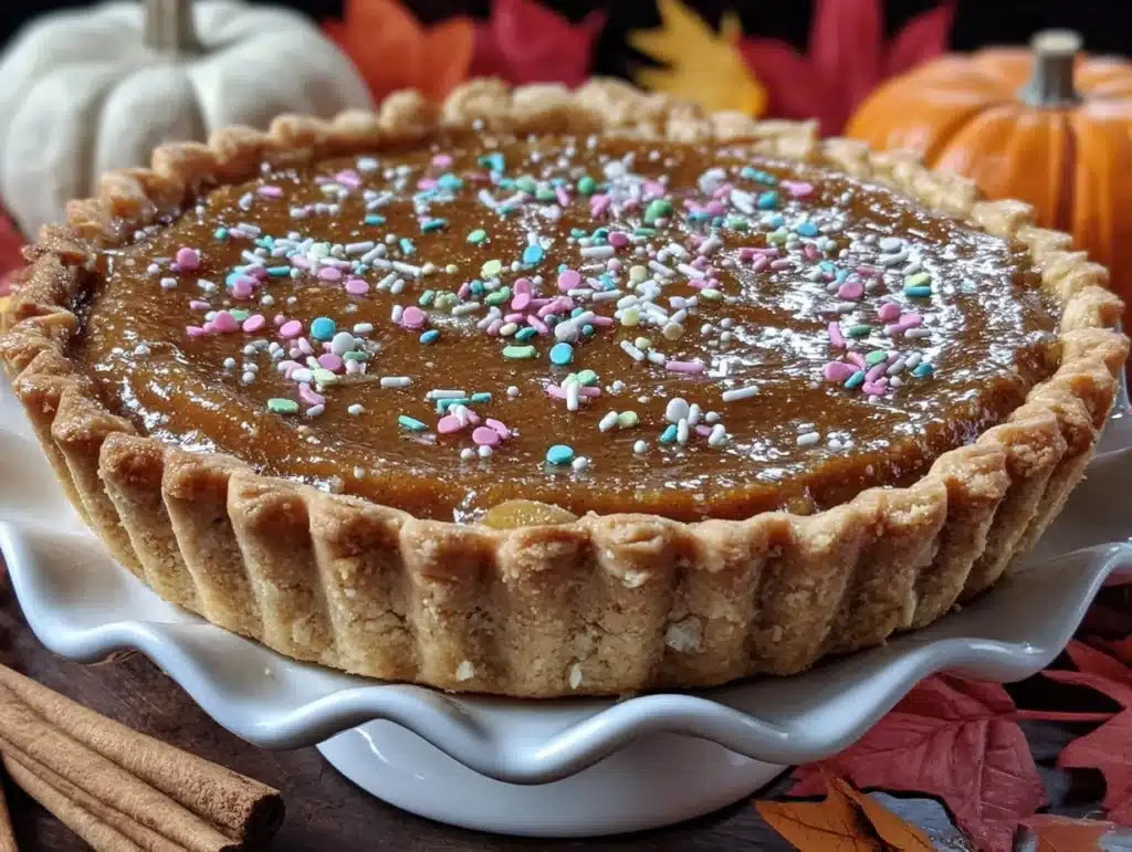 birthday cake pumpkin pie - featured image