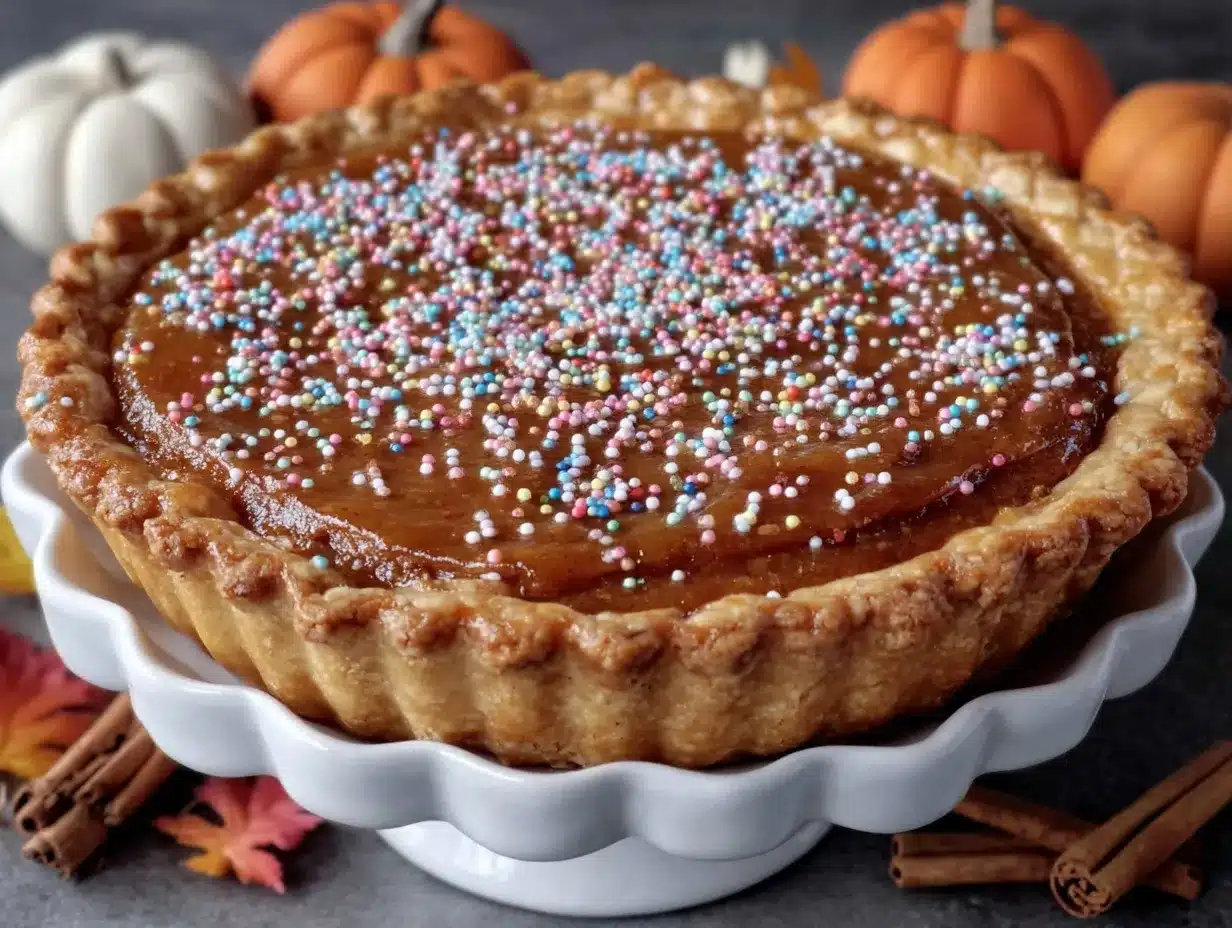 birthday cake pumpkin pie preparation steps