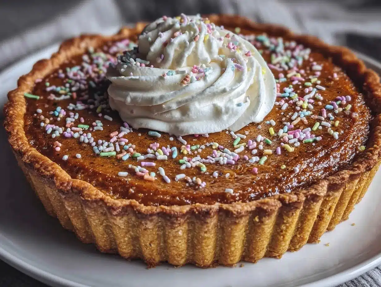 birthday cake pumpkin pie preparation steps