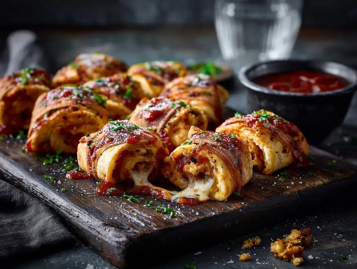 Bloody Bandage Pizza Rolls preparation steps