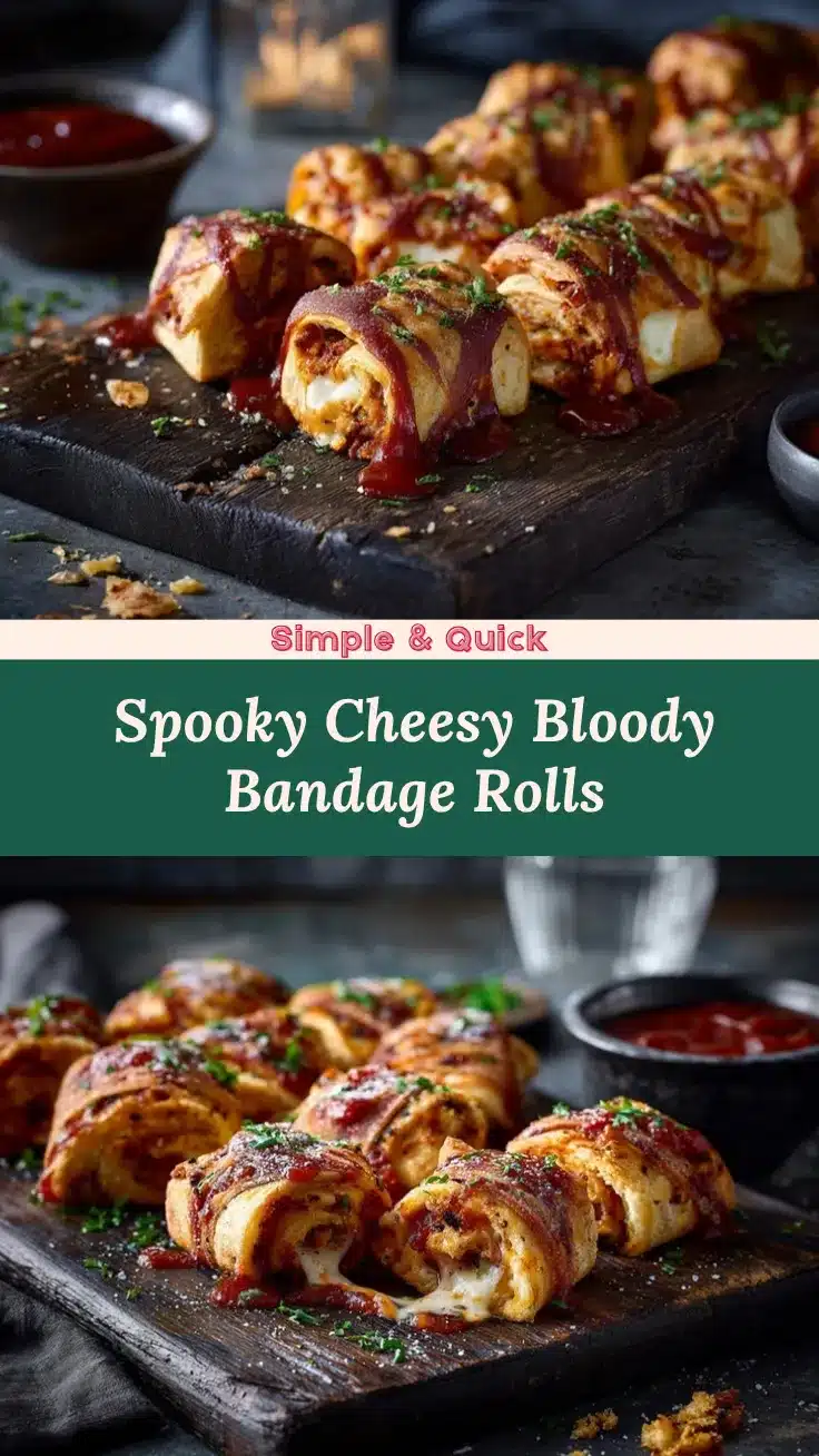 Bloody Bandage Pizza Rolls recipe