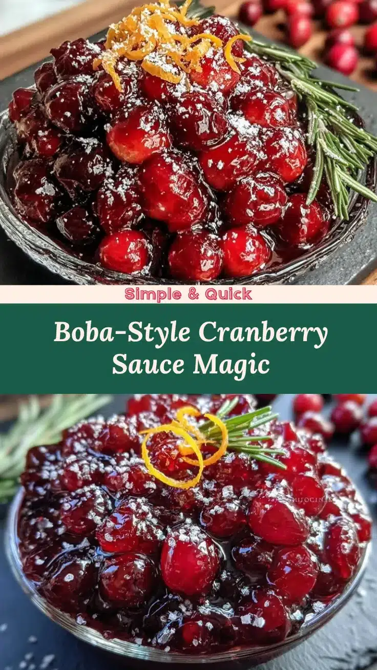 boba cranberry sauce recipe