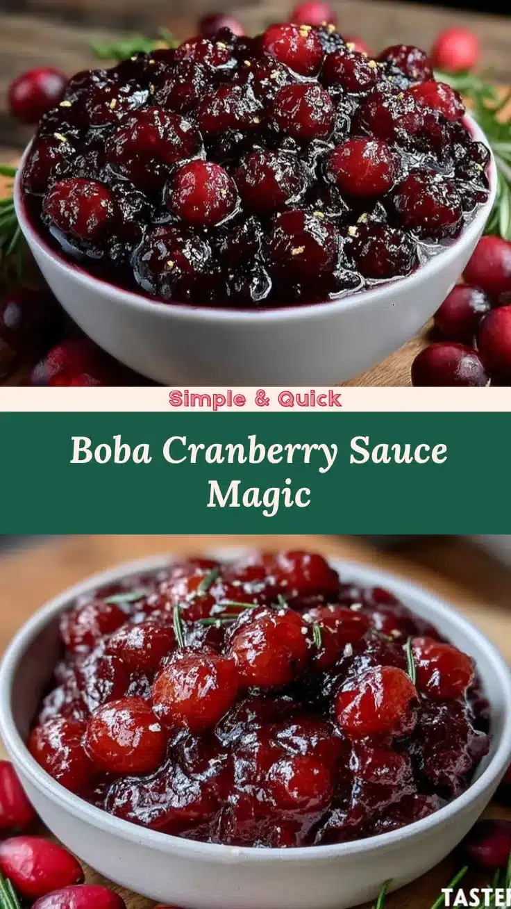 boba cranberry sauce recipe