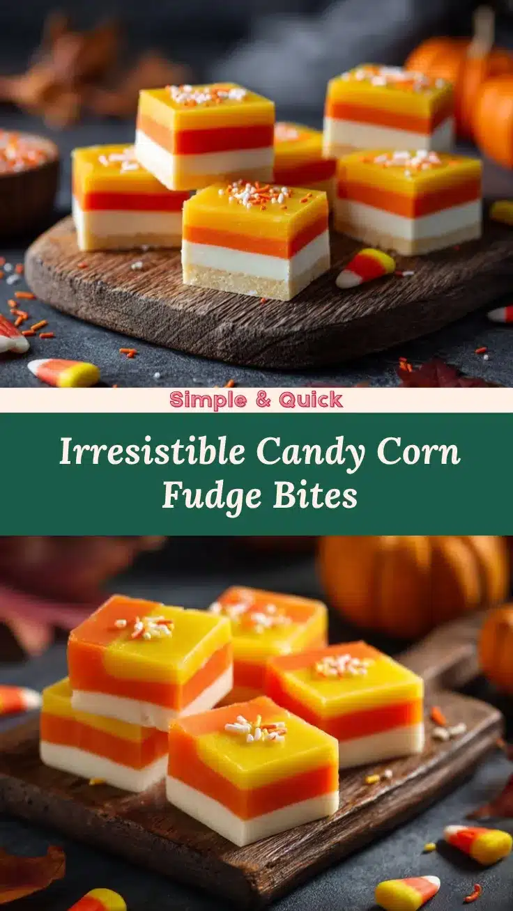 candy corn fudge squares recipe