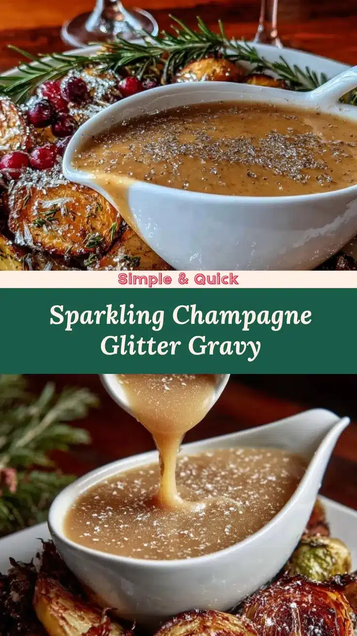 champagne glitter gravy recipe