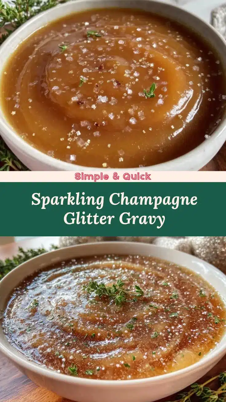 champagne glitter gravy recipe