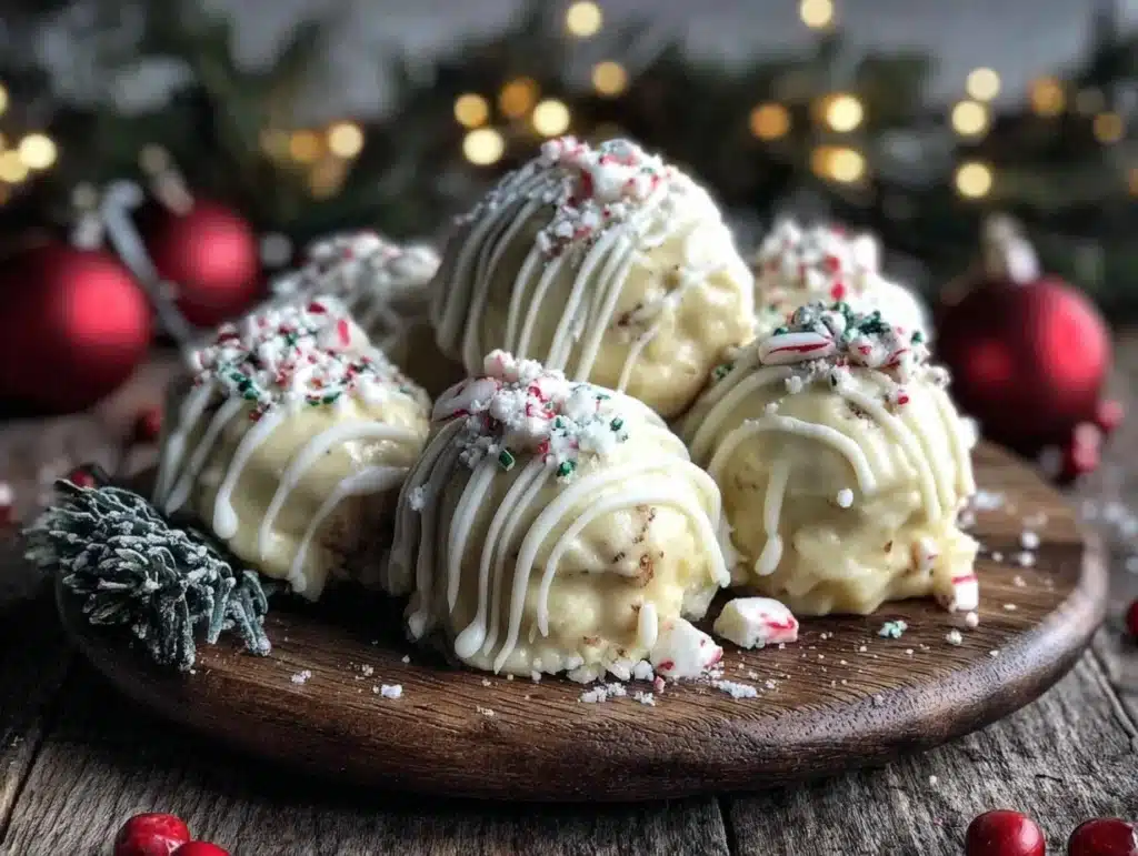 Christmas Cookie Dough Truffles - featured image