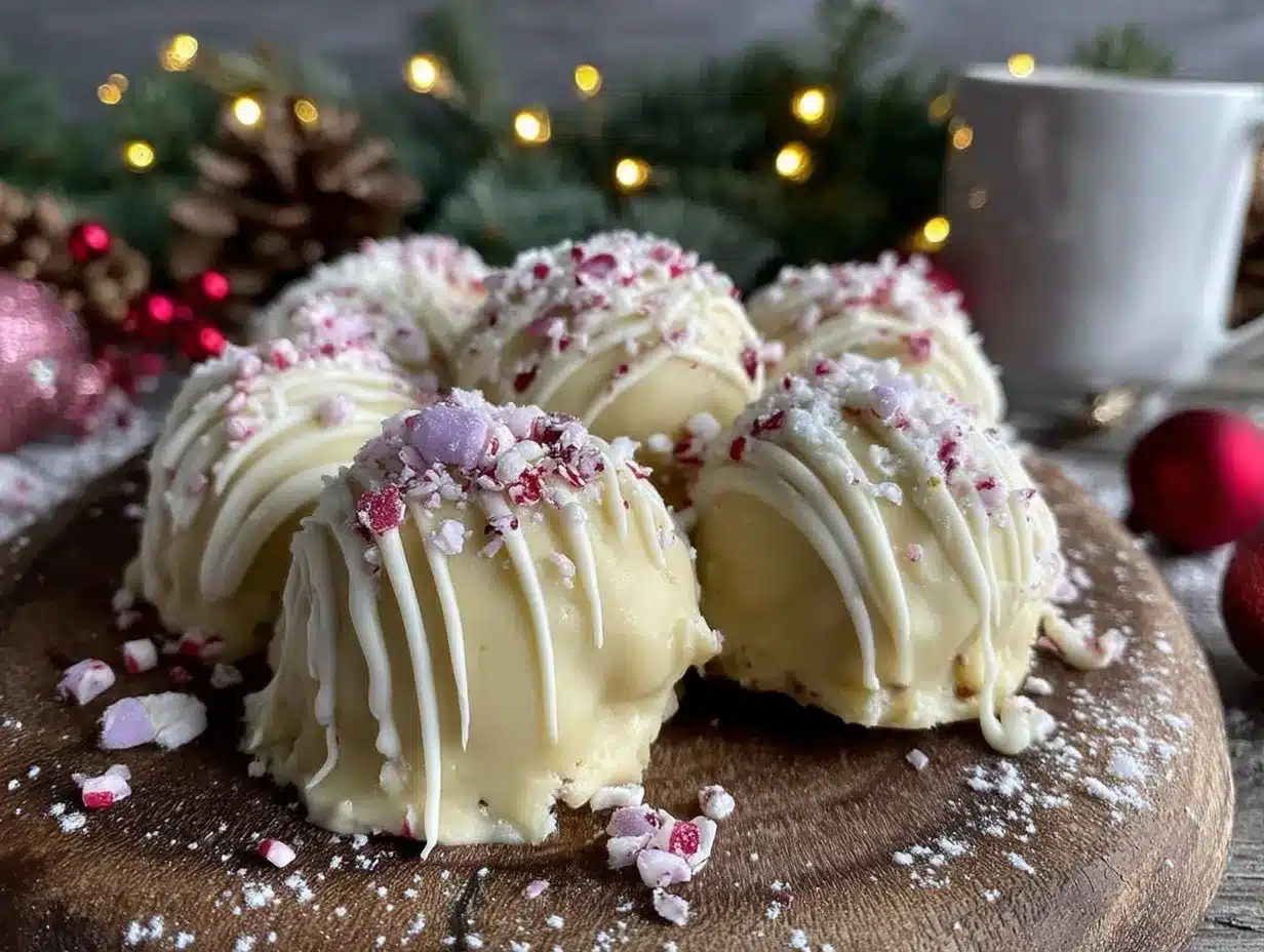 Christmas Cookie Dough Truffles preparation steps