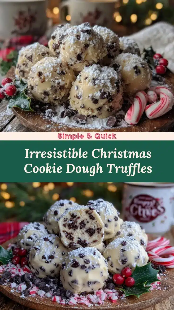 Christmas cookie dough truffles recipe