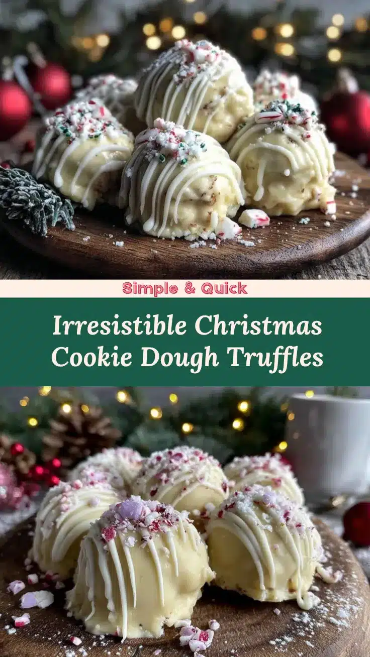 Christmas Cookie Dough Truffles recipe