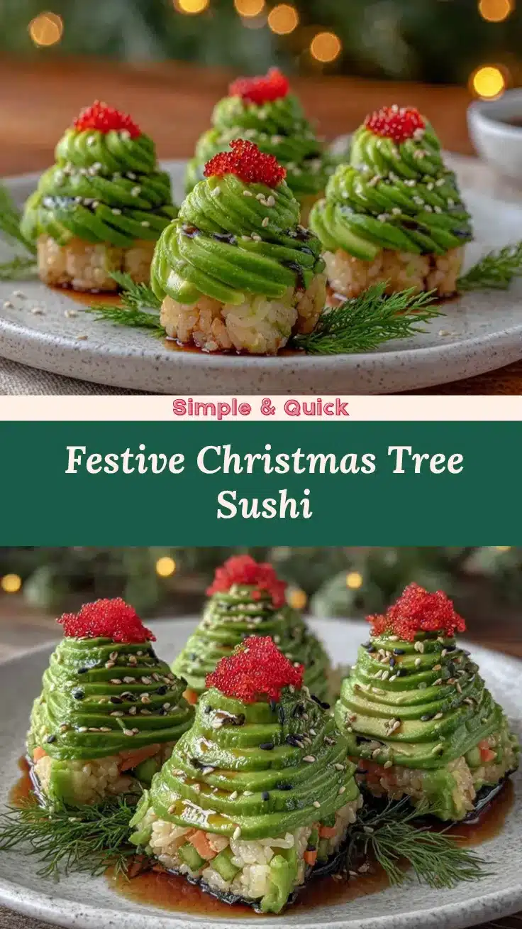 Christmas Tree Sushi recipe