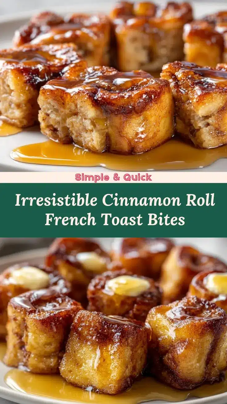 Cinnamon Roll French Toast Bites recipe