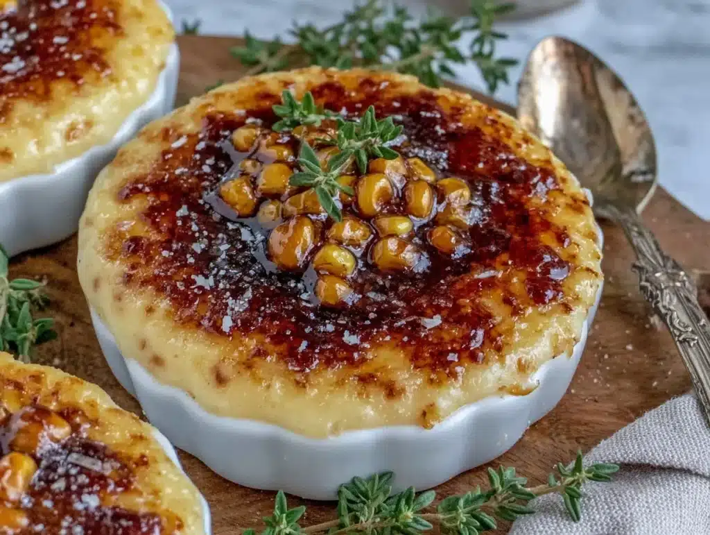 corn pudding crème brûlée - featured image