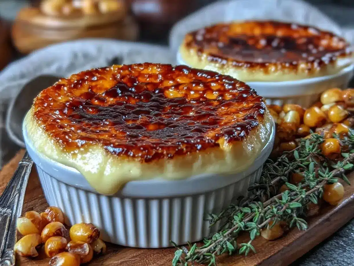 corn pudding crème brûlée preparation steps